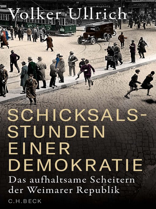 Title details for Schicksalsstunden einer Demokratie by Volker Ullrich - Wait list